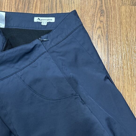 Aquascutum Skirt Women’s 6 UK 10 Blue Gray Mesh Lined Nylon Activewear Pockets - Picture 6 of 7